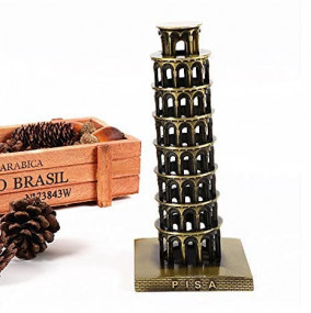 Metal Tower of Pisa Showpiece