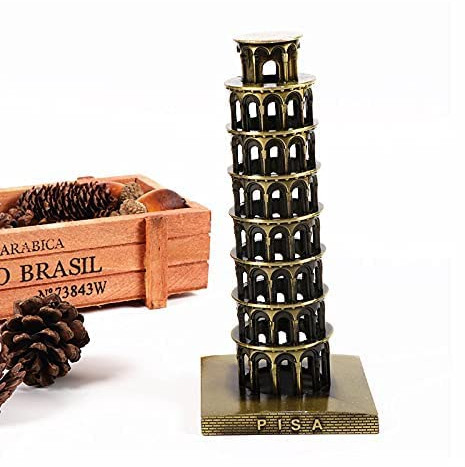 Metal Tower of Pisa Showpiece